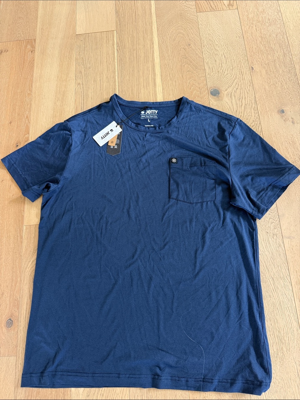Jetty Men's Navy Short-Sleeve Pocket Tee